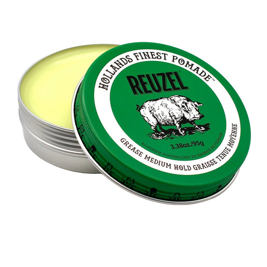 Reuzel Green Grease Medium Hold Pomade 3.38 oz