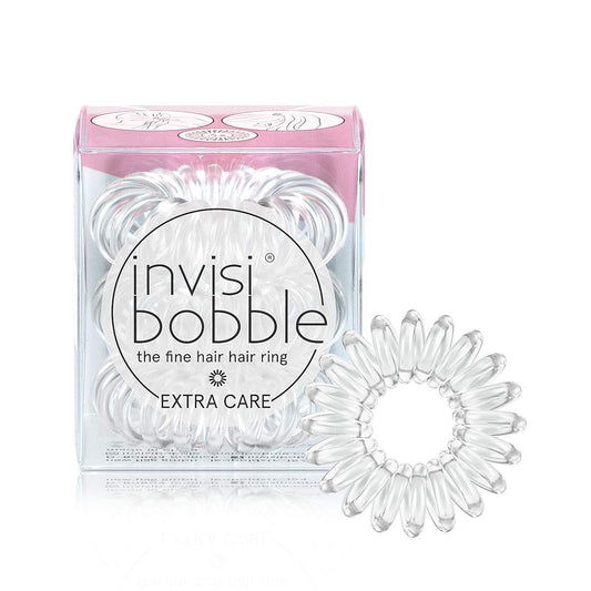 Invisibobble Clear Extra Care Hair Ring 3 Pack