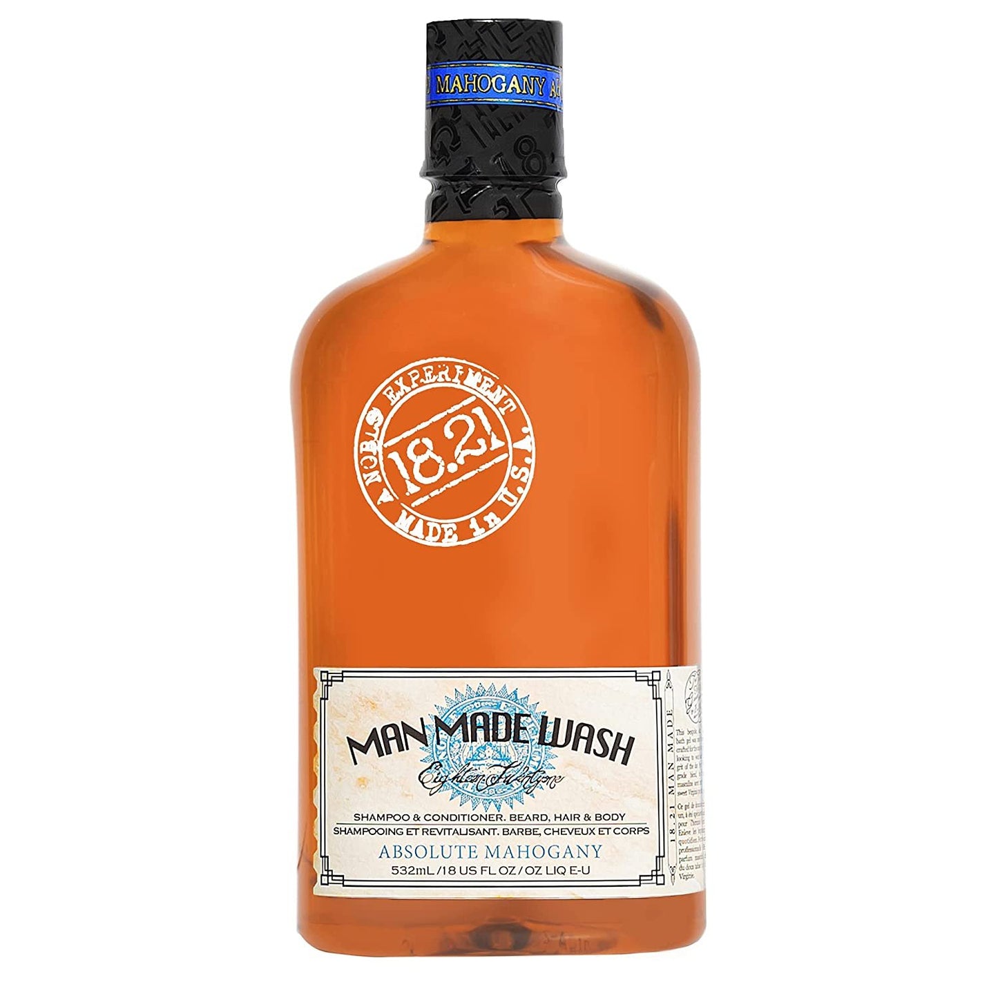 18.21 Man Made Absolute Mahogany Shampoo, Conditioner & Body Wash 18 oz | 18.21 Man Made