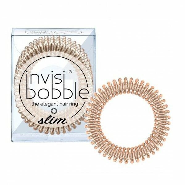 Invisibobble Slim Bronze Me Pretty Elegant Hair Ring 3 Pack