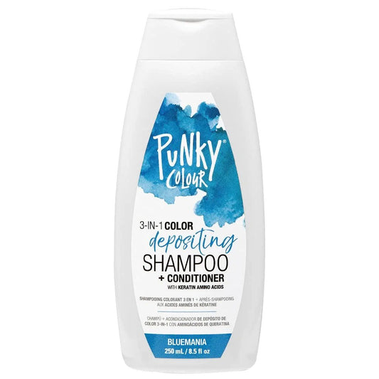 Punky Colour 3-in-1 Color Depositing Shampoo + Conditioner Bluemania