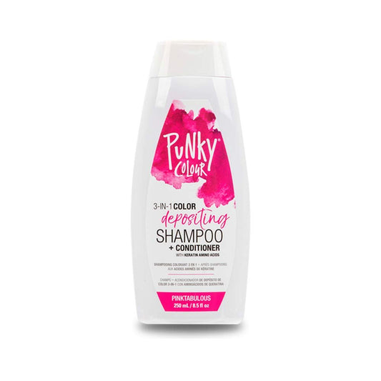 Punky Colour 3-in-1 Color Depositing Shampoo + Conditioner Pinktabulous