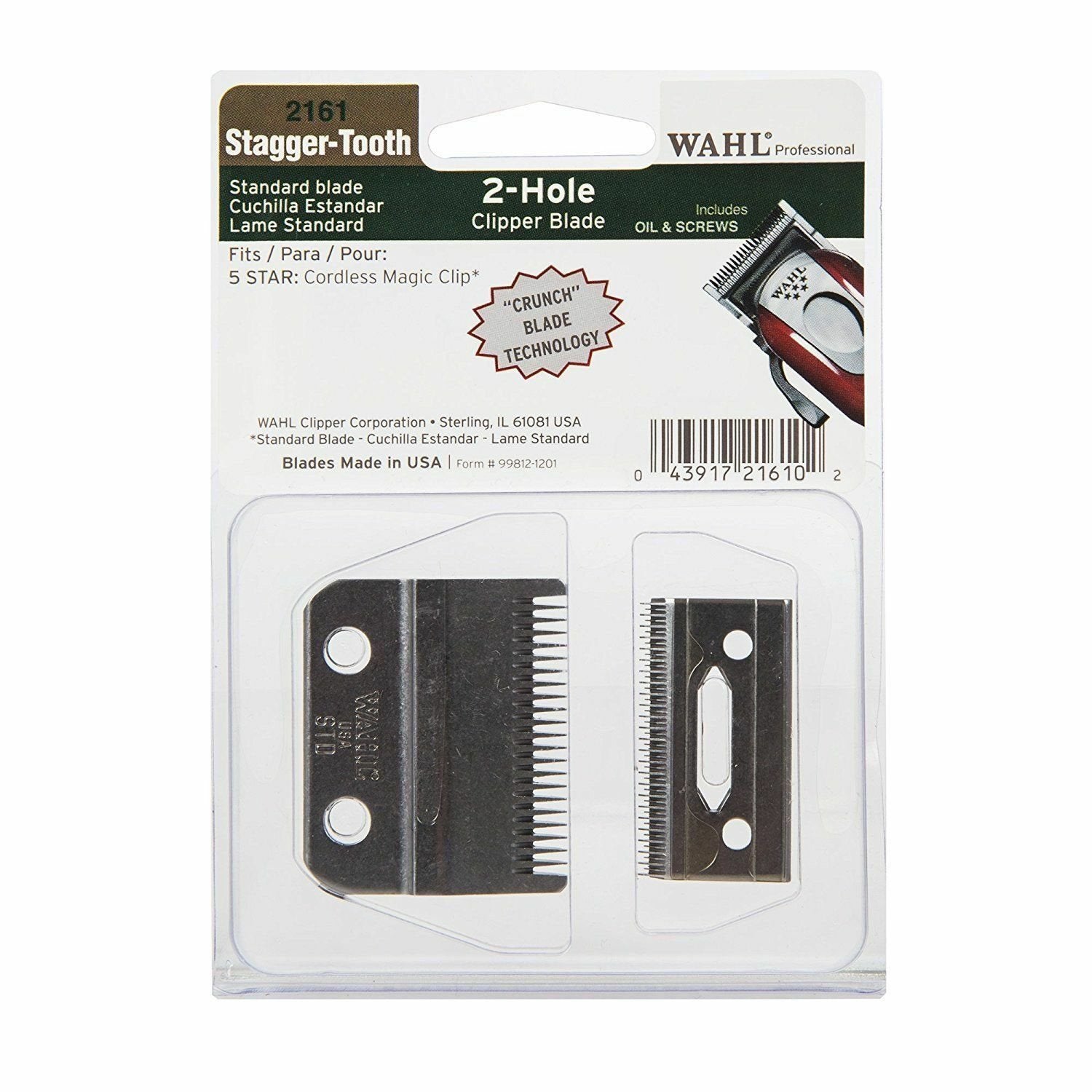 Wahl Stagger Tooth Clipper Blade 2161 | Wahl
