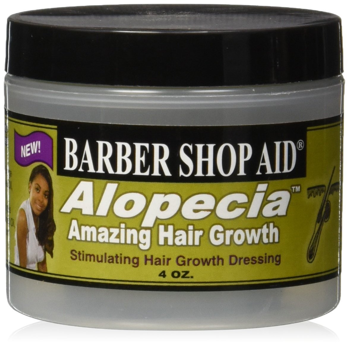 Barber Shop Aid Alopecia Stimulating Hair Growth Dressing Cream 4 oz | Barber Shop Aid