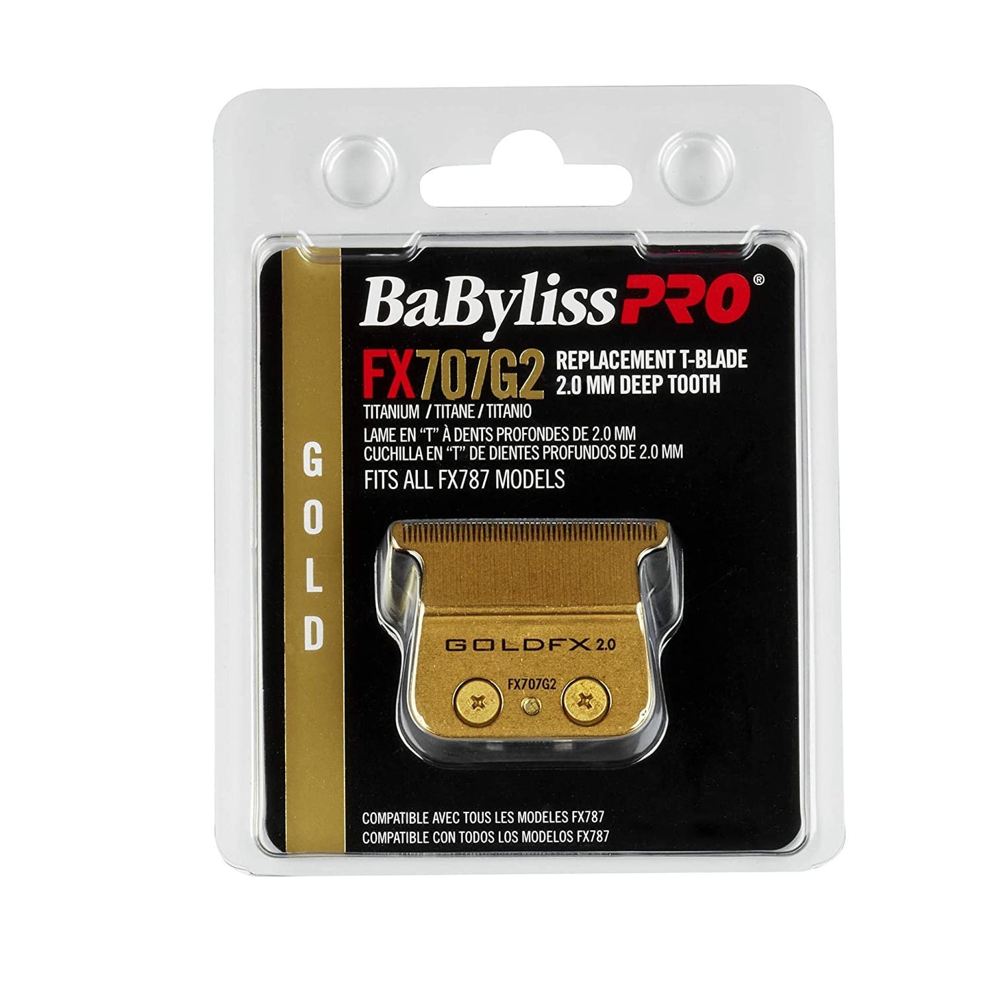 Babyliss Pro FX707G2 Replacement GoldFX Skeleton T-Blade Deep Tooth | Babyliss
