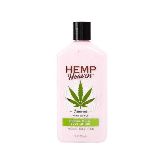 Hemp Heaven Strawberry Hibiscus Seed Oil Body Lotion 12 oz