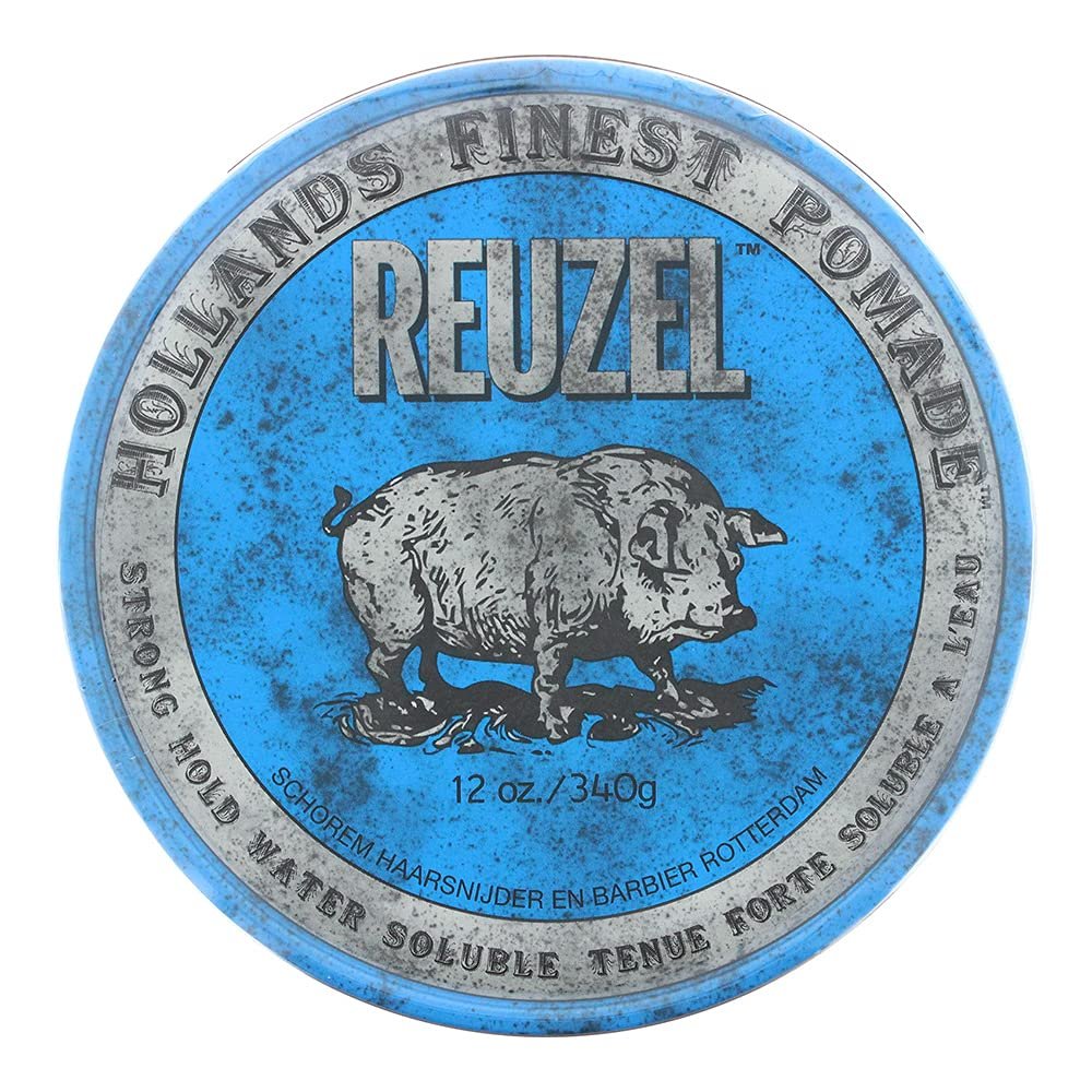 Reuzel Blue Strong Hold Water Soluble Pomade 12 oz