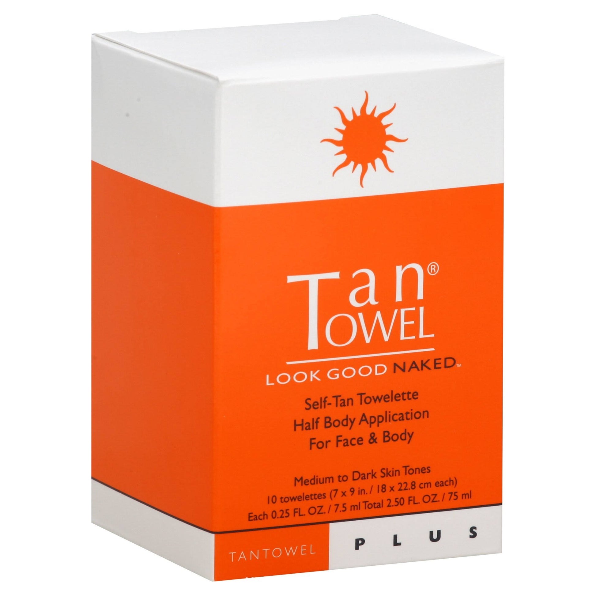 Tan Towel Half Body Plus - 10 Pack | Tan Towel