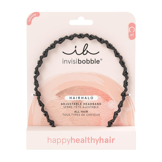 Invisibobble Hairhalo Black Sparkle Headband