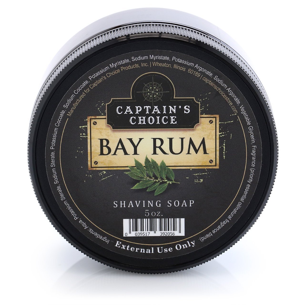 Captain's Choice Bay Rum Shaving Soap 5 oz
