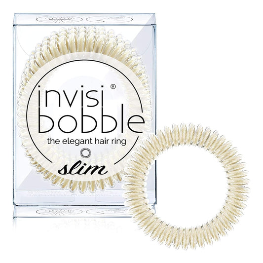 Invisibobble Slim Stay Gold Elegant Hair Ring 3 Pack