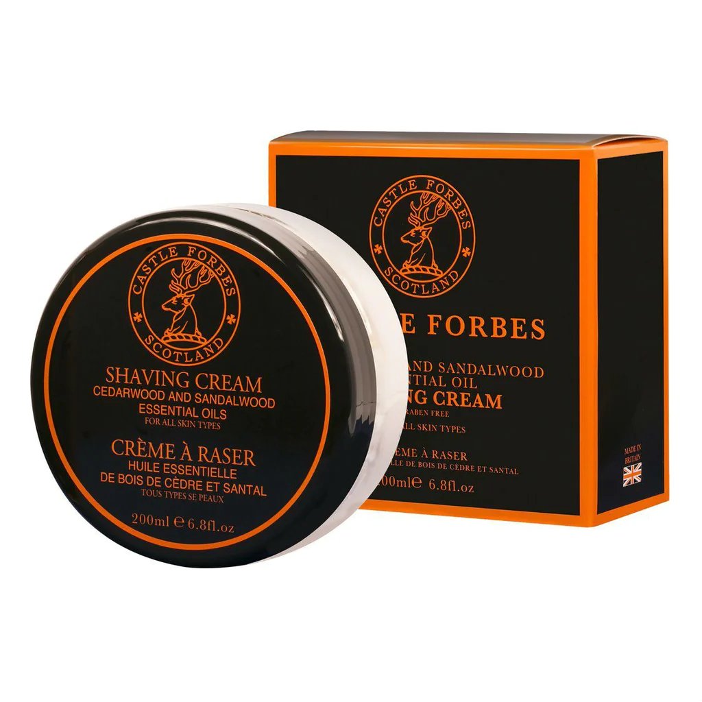 Castle Forbes Cedarwood & Sandalwood Oil Shaving Cream 6.8 oz