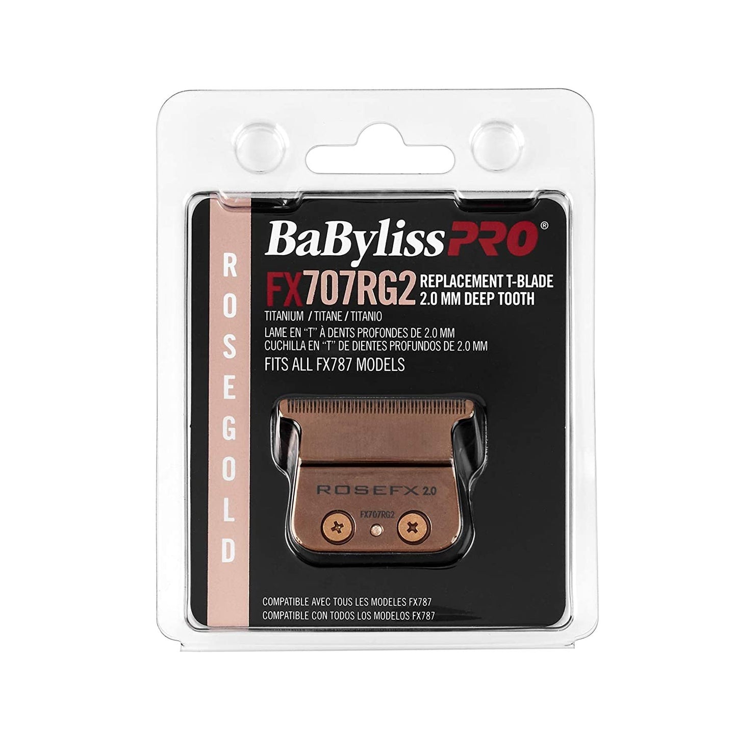 Babyliss Pro FX707RG2 Replacement Rose GoldFX Skeleton T-Blade Deep Tooth | Babyliss
