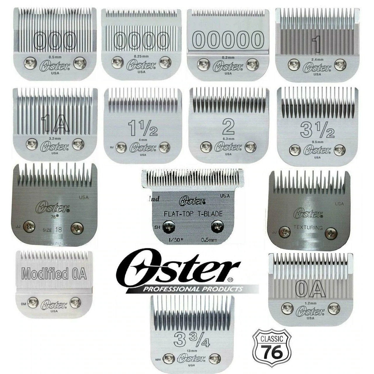 Oster Classic 76 Replacement Detachable Blades
