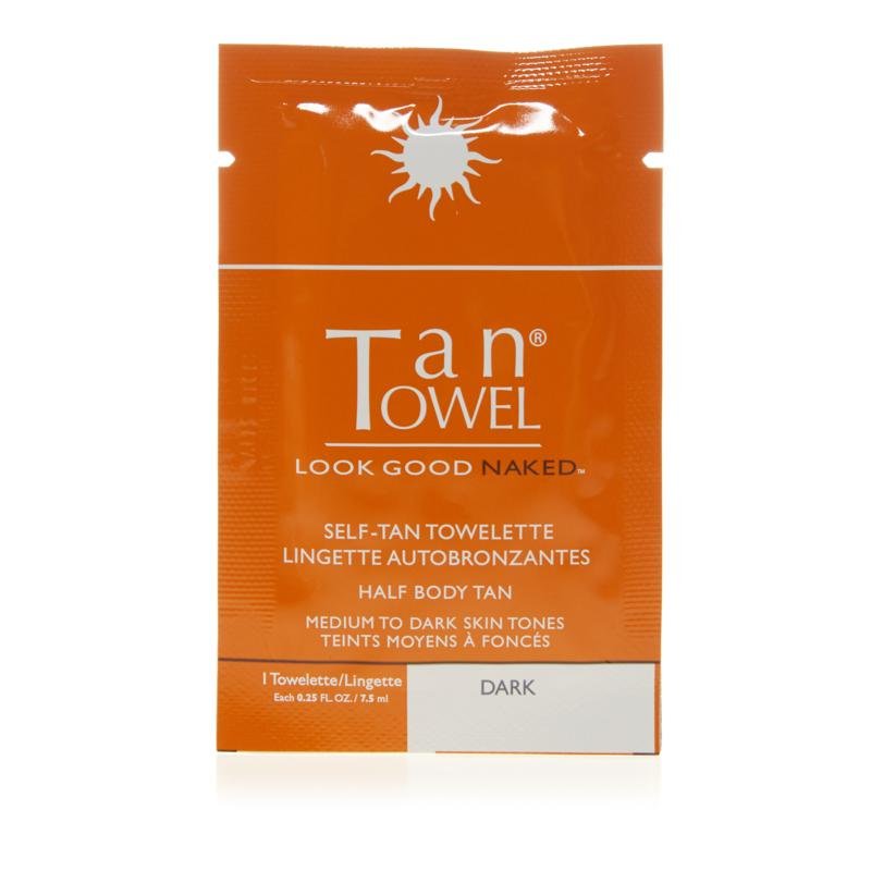 Tan Towel Half Body Dark - 10 Pack | Tan Towel